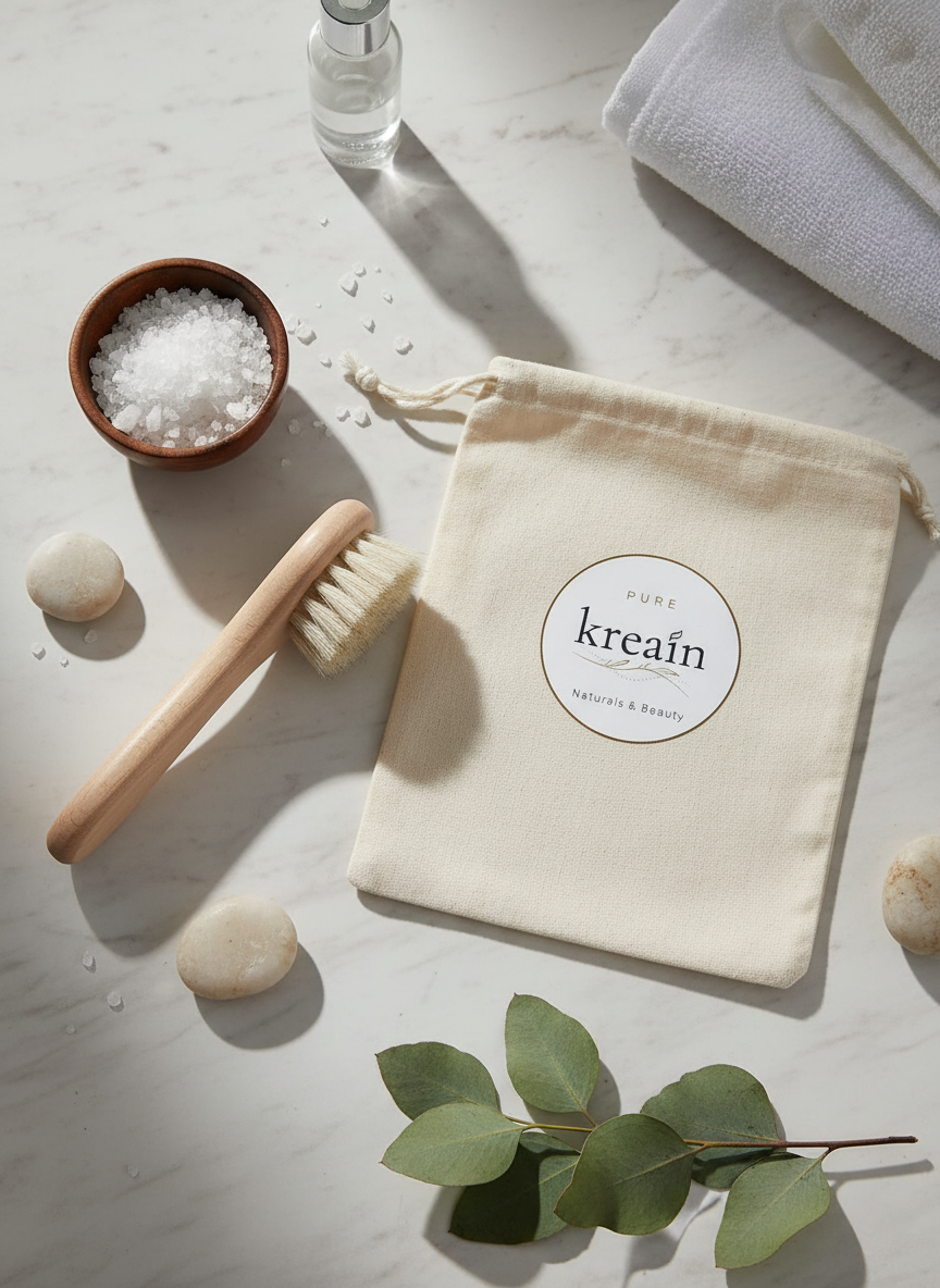 Kreain Naturals Horsehair Face Brush – Gentle Cleansing & Exfoliation